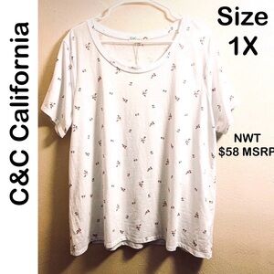 💐 Top T-Shirt Floral Tee Spring Summer Blouse 🌼